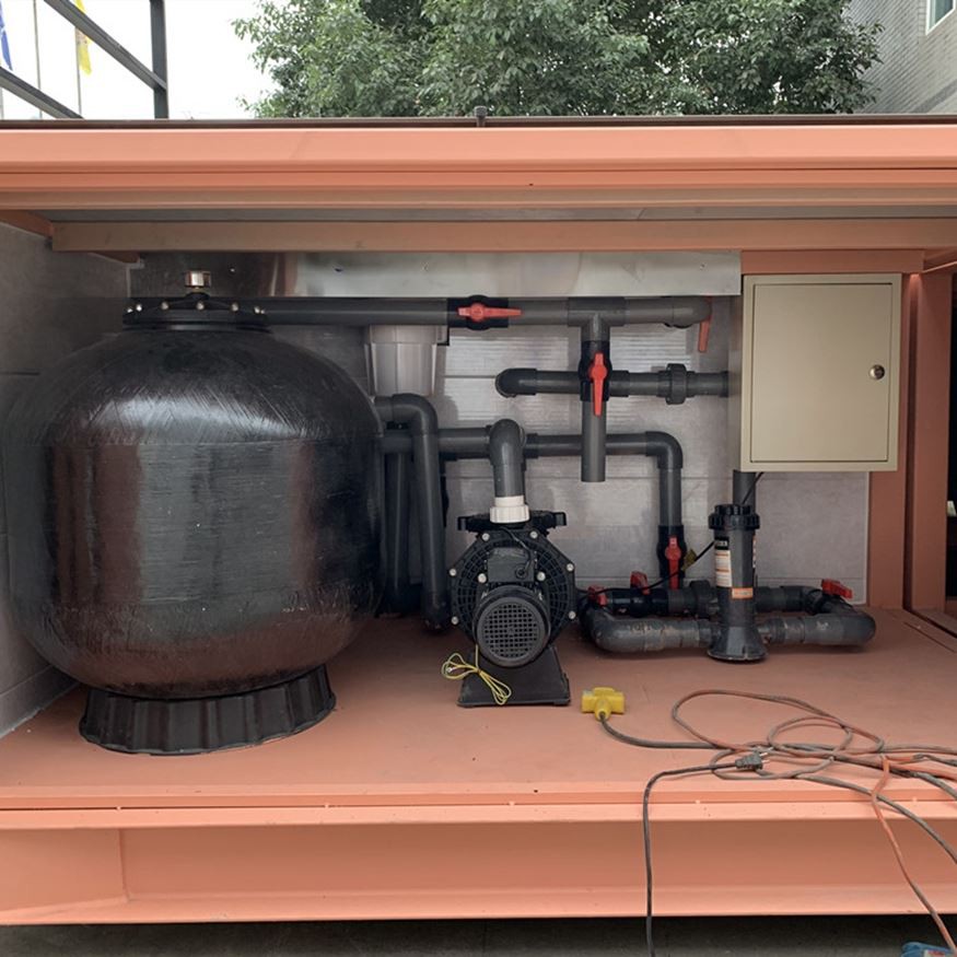 container swimming pool equipments
