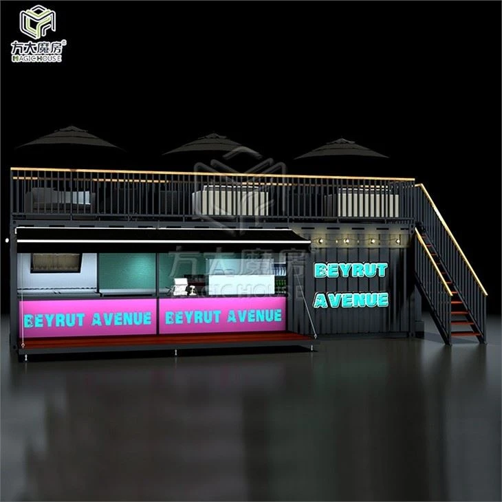 Double-decker Block Container Cafe
