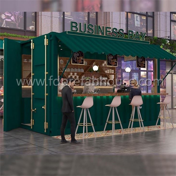 Green 10ft Container Cafe