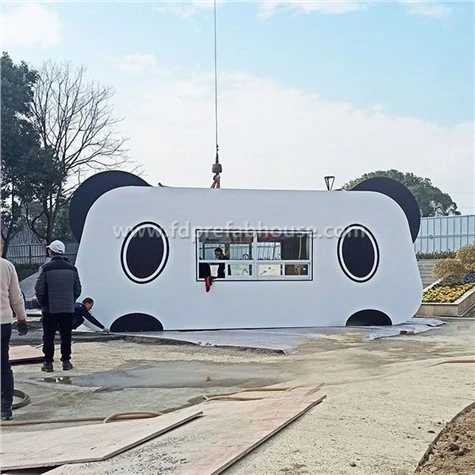 Konstruktion und Planung von Stahlkonstruktions-Kiosk