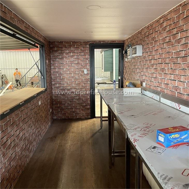 20 ft Black Double-decker Container Cafe in Usa