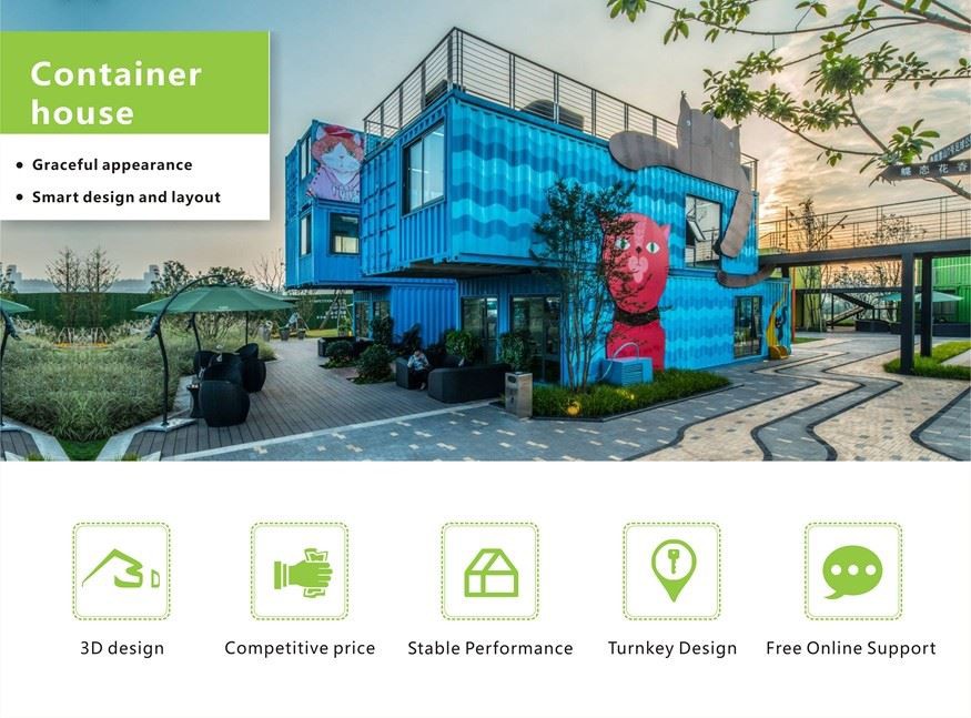 a frame shipping container home